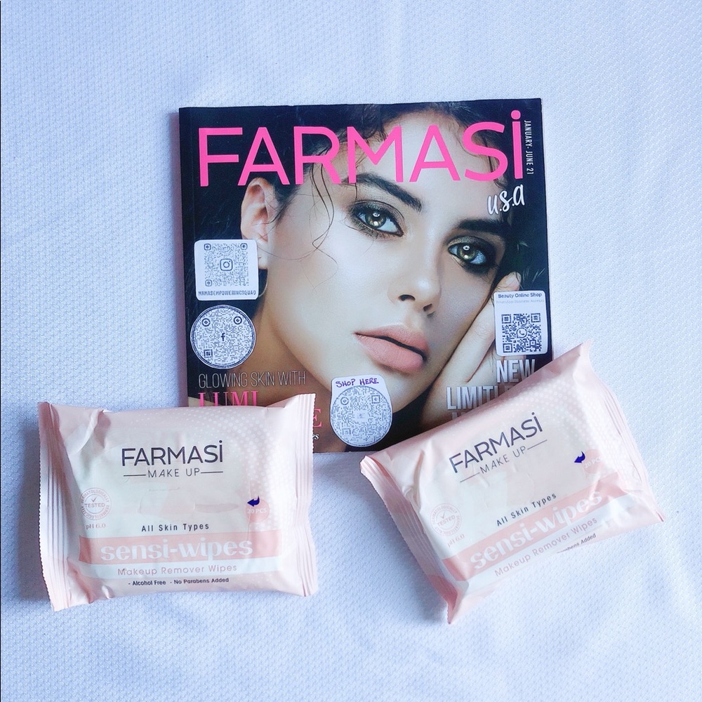 2 packs Sensi-Wipes makeup remover